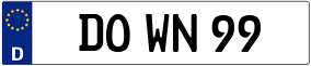 Trailer License Plate
